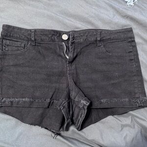 Streetwear Society Black Jean Shorts